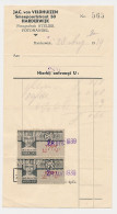 Omzetbelasting 1 CENT / 2 CENT - Harderwijk 1939 - Steuermarken