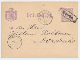 Trein Haltestempel Gouda 1879 - Lettres & Documents