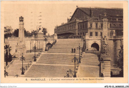AFZP2-13-0173 - MARSEILLE - L'escalier Monumental De La Gare Saint-charles - Monumenti