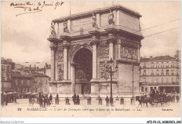 AFZP2-13-0115 - MARSEILLE - L'arc De Triomphe élevé Aux Gloires De La République - Canebière, Stadscentrum