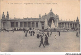 AFZP2-13-0088 - MARSEILLE - Exposition Coloniale - Le Grand-palais - Mostre Coloniali 1906 – 1922