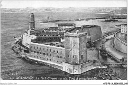 AFZP1-13-0075 - MARSEILLE - Le Fort St-jean Vu Du Pont à Transbordeur - Joliette, Port Area