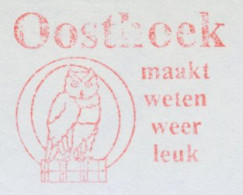 Meter Cut Netherlands 1983 Bird - Owl - Book - Autres & Non Classés