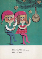 Buon Anno Natale BAMBINO Vintage Cartolina CPSM #PAY793.IT - Neujahr