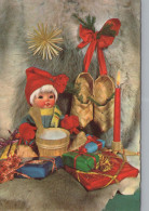 Buon Anno Natale GNOME Vintage Cartolina CPSM #PAY529.IT - Neujahr