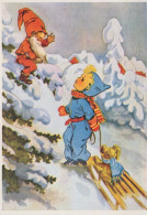 Buon Anno Natale BAMBINO Vintage Cartolina CPSM #PAW766.IT - Neujahr