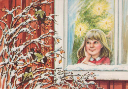 Buon Anno Natale BAMBINO Vintage Cartolina CPSM #PAW382.IT - Neujahr
