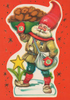BABBO NATALE Buon Anno Natale Vintage Cartolina CPSM #PAU567.IT - Santa Claus