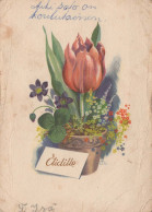 FIORI Vintage Cartolina CPSM #PAS358.IT - Flowers