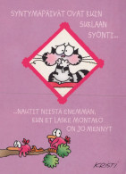 GATTO KITTY Animale Vintage Cartolina CPSM Unposted #PAM076.IT - Cats