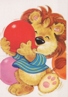 LEONE GRANDE GATTO Animale Vintage Cartolina CPSM Unposted #PAM011.IT - Lions