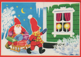 BABBO NATALE Natale Vintage Cartolina CPSM #PAK944.IT - Santa Claus