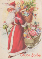 BABBO NATALE Natale Vintage Cartolina CPSM #PAK866.IT - Santa Claus