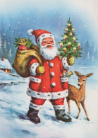 BABBO NATALE Natale Vintage Cartolina CPSM #PAJ691.IT - Santa Claus