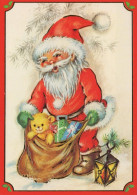 BABBO NATALE Natale Vintage Cartolina CPSM #PAJ620.IT - Santa Claus