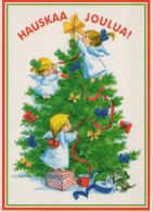 ANGELO Buon Anno Natale Vintage Cartolina CPSM #PAH414.IT - Anges