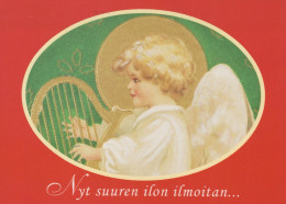 ANGELO Buon Anno Natale Vintage Cartolina CPSM #PAH088.IT - Angels