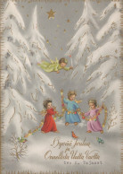 ANGELO Buon Anno Natale Vintage Cartolina CPSM #PAG904.IT - Anges