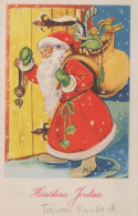 WEIHNACHTSMANN SANTA CLAUS Neujahr Weihnachten Vintage Ansichtskarte Postkarte CPSMPF #PKG366.DE - Santa Claus