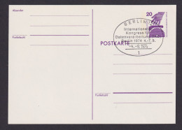 Briefmarken Berlin Ganzsache 20 Pfg. Unfallverhütung SST Berlin Kongress Für - Covers & Documents