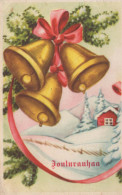 Neujahr Weihnachten BELL Vintage Ansichtskarte Postkarte CPSMPF #PKD501.DE - Nieuwjaar