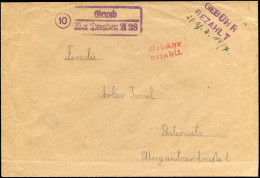 SBZ - Ostsachsen, 1945, Brief - Autres & Non Classés