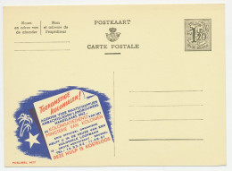 Publibel - Postal Stationery Belgium 1954 Colonization Service - Palm Tree - Star  - Ohne Zuordnung