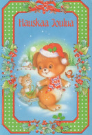 Neujahr Weihnachten GEBÄREN Tier Vintage Ansichtskarte Postkarte CPSM #PBS181.DE - Nieuwjaar