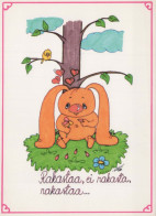 KANINCHEN Tier Vintage Ansichtskarte Postkarte CPSM #PBR178.DE - Autres & Non Classés