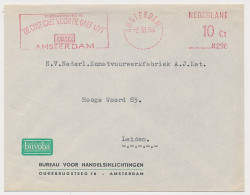 Meter Cover Netherlands 1953 Costs Go Before The Benefits - Amsterdam  - Unclassified
