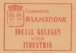 Meter Cover Netherlands 1967 Gloves - Municipal Coat Of Arms Raamsdonksveer - Costumi