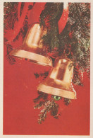 Neujahr Weihnachten KERZE Vintage Ansichtskarte Postkarte CPSM #PBN936.DE - Nieuwjaar