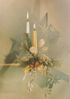 Neujahr Weihnachten KERZE Vintage Ansichtskarte Postkarte CPSM #PBA815.DE - Nouvel An