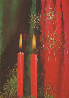 Neujahr Weihnachten KERZE Vintage Ansichtskarte Postkarte CPSM #PAZ497.DE - Nouvel An