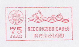 Meter Cover Netherlands 1992 75 Years Of Rescue Brigade - Haarlem - Otros & Sin Clasificación