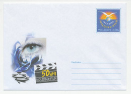 Postal Stationery Moldavia 2002 50 Years Moldavia Film - Stork - Cinema