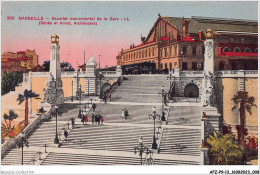 AFZP9-13-0687 - MARSEILLE - Escalier Monumental De La Gare - Sénès Et Arnal - Architectes - Stazione, Belle De Mai, Plombières