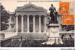 AFZP8-13-0662 - MARSEILLE - Le Palais De Justice Et Statue Berryer - Monuments