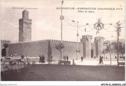 AFZP8-13-0653 - MARSEILLE - Exposition Coloniale 1922 - Palais Du Maroc - Mostre Coloniali 1906 – 1922