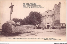AFZP8-13-0589 - LES SAINTES-MARIES-DE-LA-MER - L'église Et Le Calvaire - Saintes Maries De La Mer
