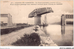 AFZP7-13-0586 - VIADUC DE CARONTE - Le Pont Tournant Pour Donner Passage Aux Bateaux Entrant Dans L'étang De Berre - Joliette, Zone Portuaire