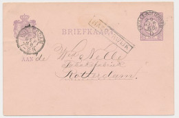 Trein Haltestempel Harderwijk 1886 - Lettres & Documents