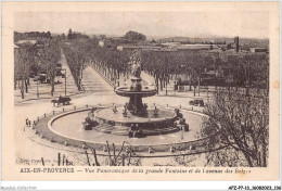 AFZP7-13-0583 - AIX-EN-PROVENCE - Vue Panoramique De La Grande Fontaine Et De L'avenue Des Belges - Aix En Provence