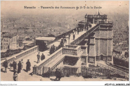 AFZP7-13-0534 - MARSEILLE - Passerelle Des Ascenseurs De Notre-dame De La Garde - Notre-Dame De La Garde, Aufzug Und Marienfigur