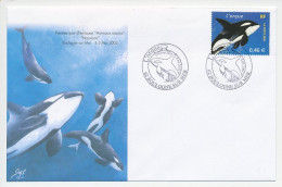 Cover / Postmark France 2002 Killer Whale - Orche - Other & Unclassified