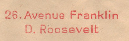 Meter Cover France 1953 Franklin D. Roosevelt - Altri & Non Classificati