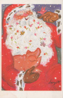 Buon Anno Natale GNOME Vintage Cartolina CPSMPF #PKD940.IT - Nouvel An