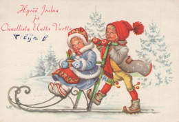 Buon Anno Natale BAMBINO Vintage Cartolina CPSMPF #PKD192.IT - Nouvel An