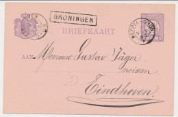 Trein Haltestempel Groningen 1883 - Cartas & Documentos