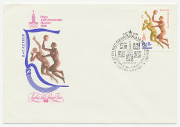 Cover / Postmark Soviet Union 1980 Olympic Games Moscow - Basketball - Otros & Sin Clasificación